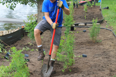 This is an example of a rustic landscaping in Grand Rapids.