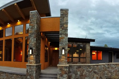 Trendy entryway photo in Albuquerque