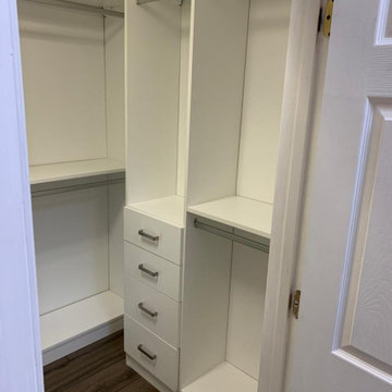 Elegant White Small Custom Closet Design