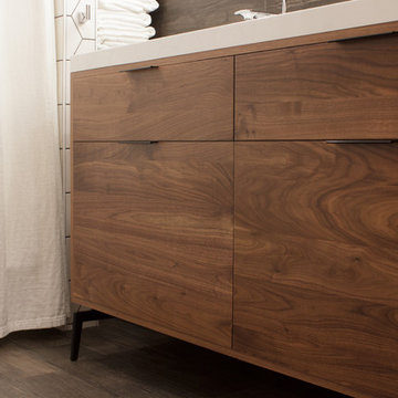 Modern Walnut Vanity