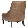 Sunpan 5West Elias Lounge Chair - Marseille Camel Leather