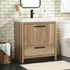 30" Single Bathroom Vanity, Natural Oak, Vf46030Nt