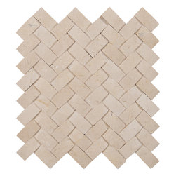 Crema Arched Herringbone - Tile