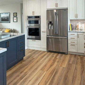Navy & White: An Individual Kitchen