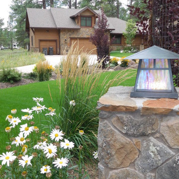 Mountain Homes aren't Complete without Flowers and Trees