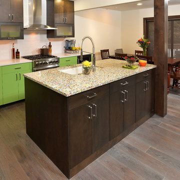 Retro Modern Kitchen Design - Vail Colorado