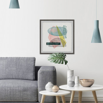 "Pastel Formation II" Framed Painting Print