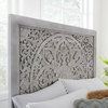 Modus Boho Chic 4 PC Cal King Bedroom Set in Washed White
