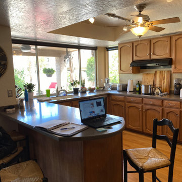 Remodelled Kitchen and Adjoining Spaces-Open and Airy-BEFORE PICTURE