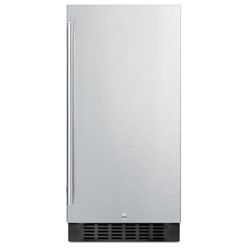 Summit ALR15BCSS 15"W 2.2 Cu. Ft. Compact Refrigerator - Stainless Steel /