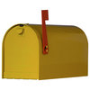 Mid Modern Rigby Curbside Mailbox, Yellow