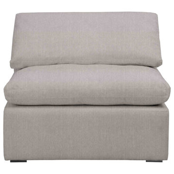 Essentials For Living Stitch & Hand Sky Modular Armless Chair, Grey
