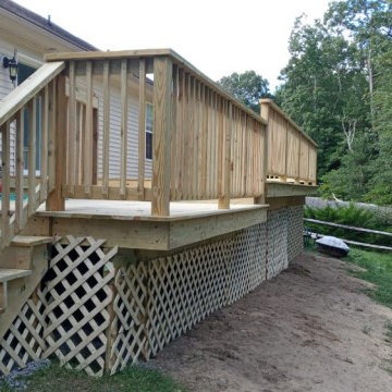 New Pressure Treated Deck Construction
