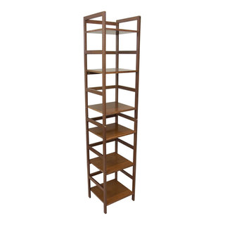 30 3 Tier Milan Storage Shelf or Bookshelf Long Walnut - Winsome