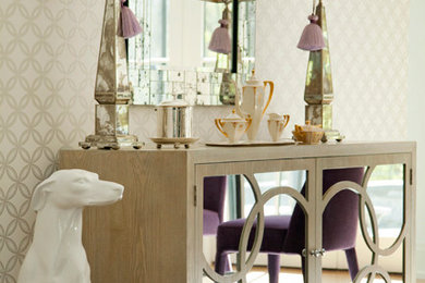 Inspiration for a country dining room remodel in Boston