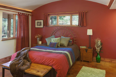 Example of an eclectic bedroom design in Sacramento