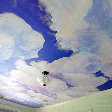 Custom Casart Ceiling Mural Close-Up