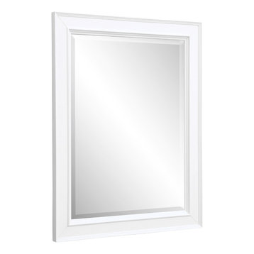 Napa 28" Wall Mirror, White, White