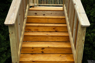 Example of a mountain style deck design in Milwaukee