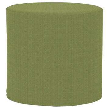 No Tip Cylinder Ottoman with Cover, Seascape Moss