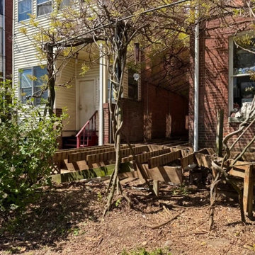 Old Deck Removed and New Framing Started, Baltimore MD