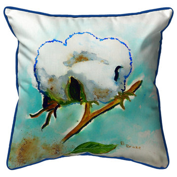 Betsy Drake Cottonball Large Indoor/Outdoor Pillow 18x18