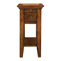 Andorra Slate Chairside Table - Side Tables And End Tables