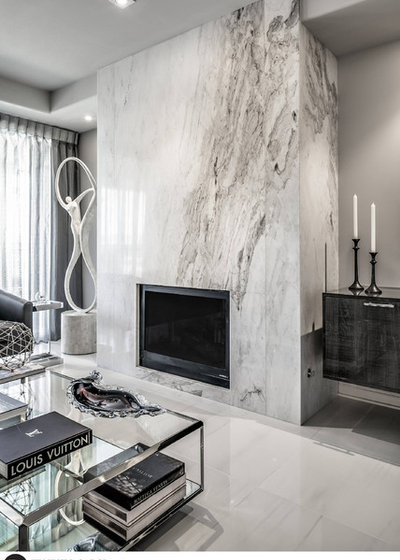 Contemporary Living Room by Ernesto Garcia Interior Design, LLC