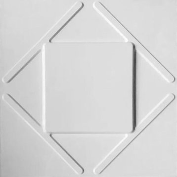 19 5/8"W x 19 5/8"H Aubrey EnduraWall Decorative 3D Wall Panel, White
