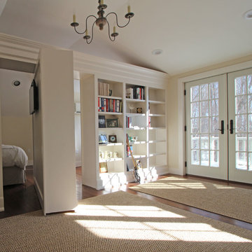 Rotating bookshelf wall