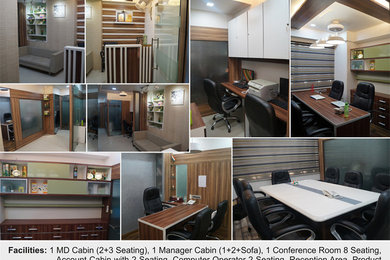 1100 SqFt Corporate Office Interior Design Project in Ahmedabad
