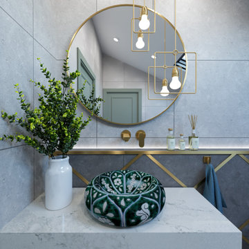 Original sink in the bathroom