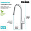 Oletto Pull-Down 1-Handle 1-Hole Kitchen Faucet, 2-Function, Chrome