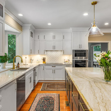 Transitional Kitchen & Wet Bar Design Great Falls, VA