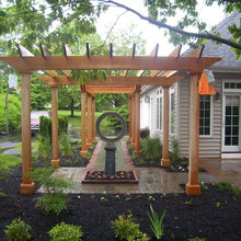 Driveway pergola