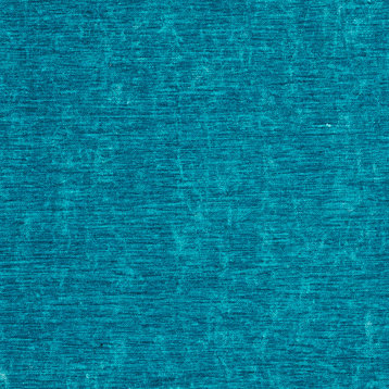 Aqua Turquoise Solid Woven Velvet Upholstery Fabric By The Yard