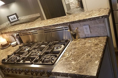 Inspiration for a rustic kitchen remodel in Other