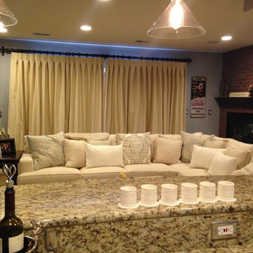 Transitional Burberry Style Meets Basement
