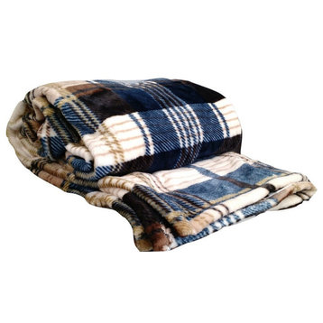 Tartan Plaid Super Soft Warm Winter Cabin Throw Blanket, 66"x90"