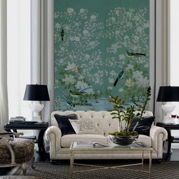 hand painted wallpaper project show