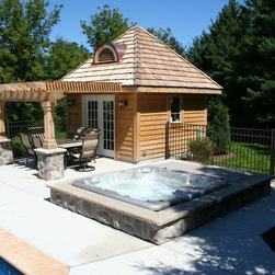 Portable Spa with Stone Surround- 2007 APSP Gold Award for Design Excellence - Products