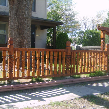 Artistic Wood Fence