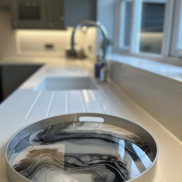 Grey Shaker Kitchen in Papworth Everard