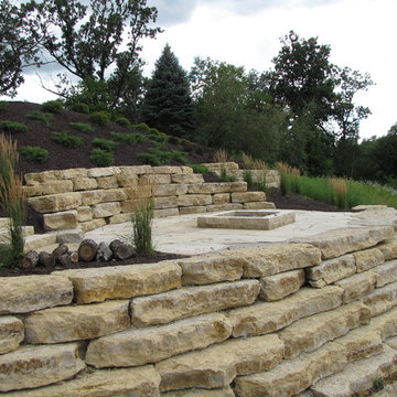 Backyard Marina and Firepit Area