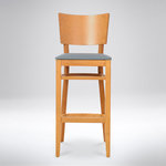 TevaHome - Scarlett Bar Stool - Enhance your home decor with the Scarlett Bar Stool, featuring a solid beechwood construction. The contemporary styling and beautiful finish of this bar stool brings comfort and warmth to any setting.