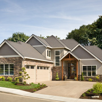 Parade of Homes Craftsman House Plan with Two Master Suites