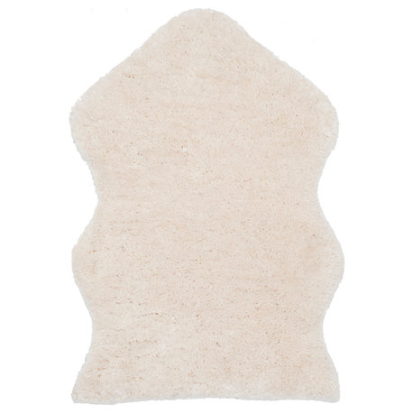 Safavieh Sheep Shag Collection SSG101 Rug, Ivory, 2'x3'