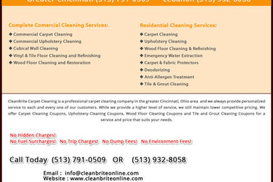 Upholstery Cleaning Cincinnati