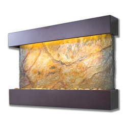 Falling Leaves Slate Fountain with Oil Rubbed Bronze Finish - Indoor Fountains