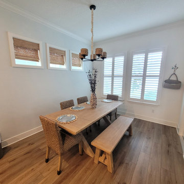 Kissimmee Home with Natural Woven Shades and Shutters